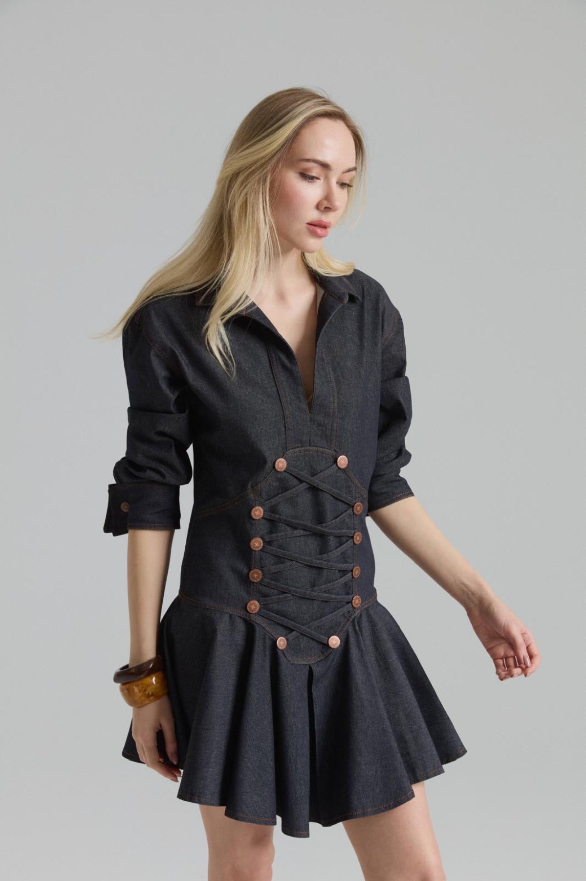 Eden Denim Elbise