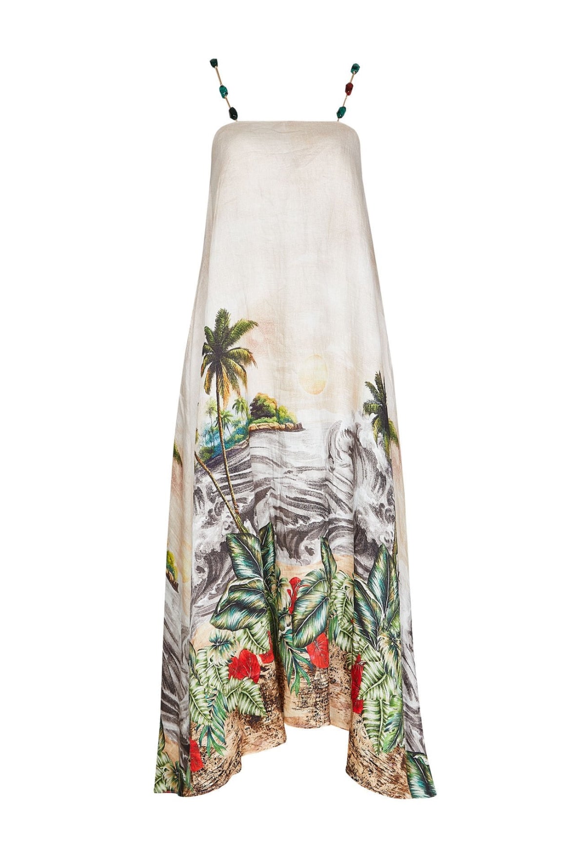 Palma Tropical Print Maxi Dress