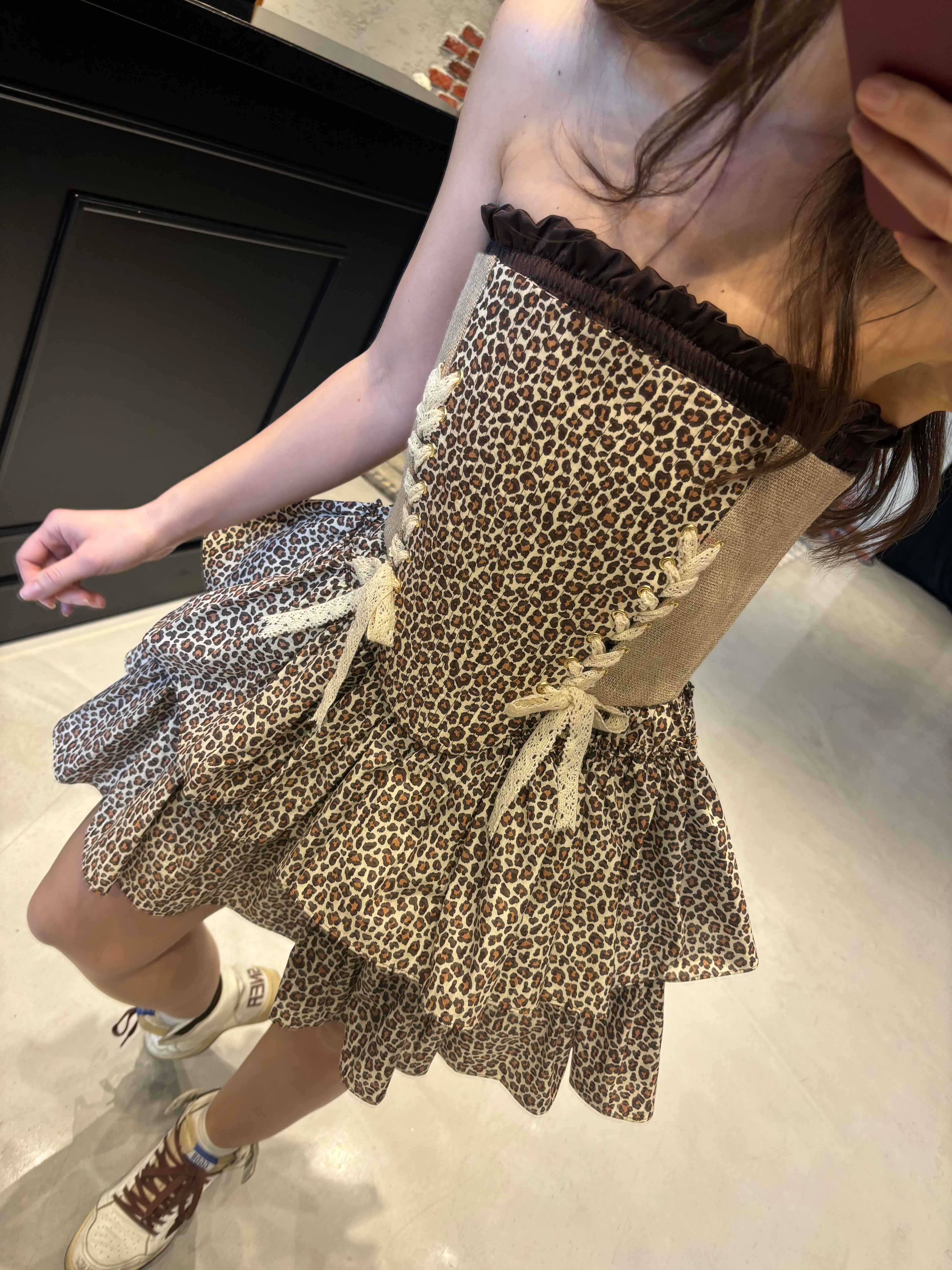 Fine leopar korse