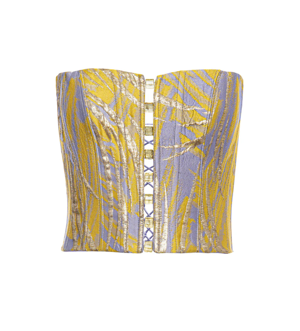 Angless - Patterned Strapless Corset