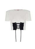 Korse& Vatka Detaylı T-shirt