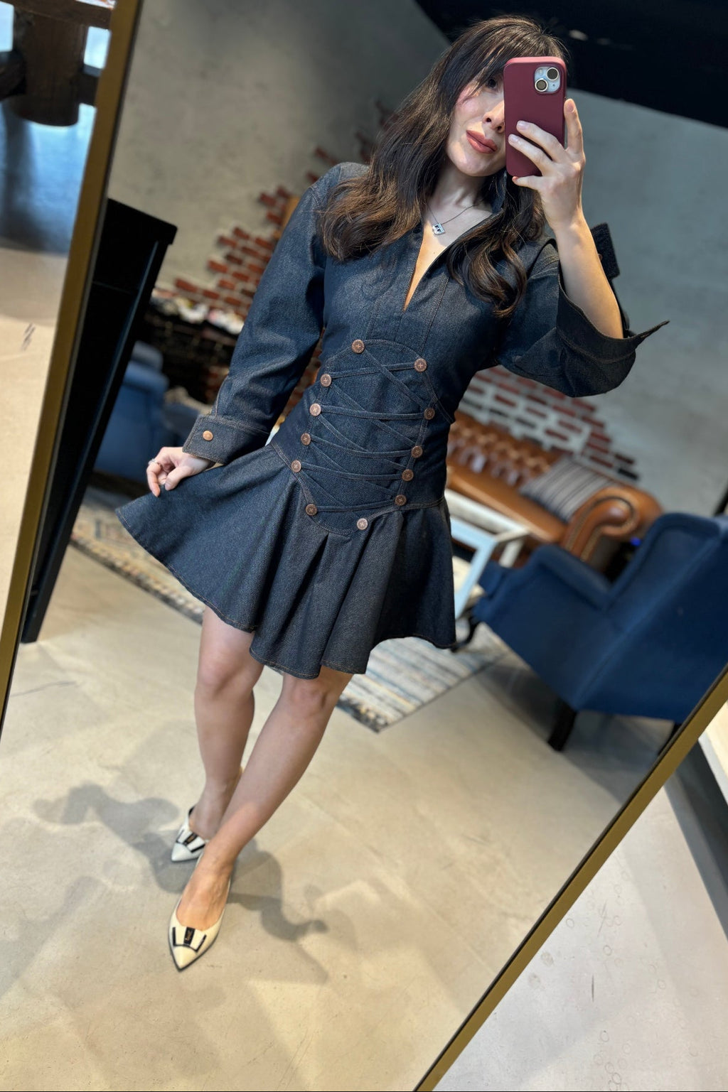 Eden Denim Elbise