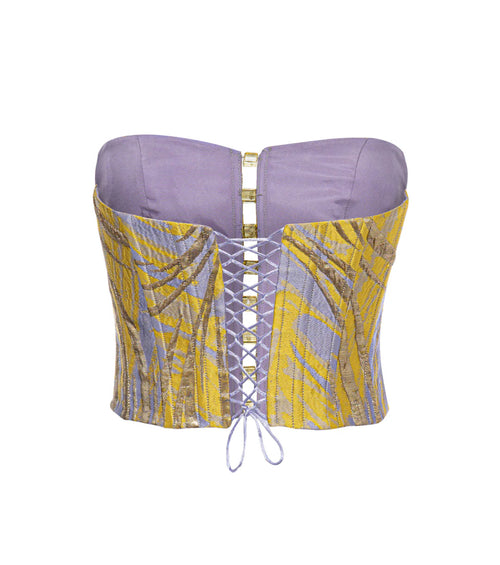 Angless - Patterned Strapless Corset