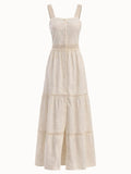 SOFT ROSE NAKIŞLI KOTON MAXİ ELBİSE