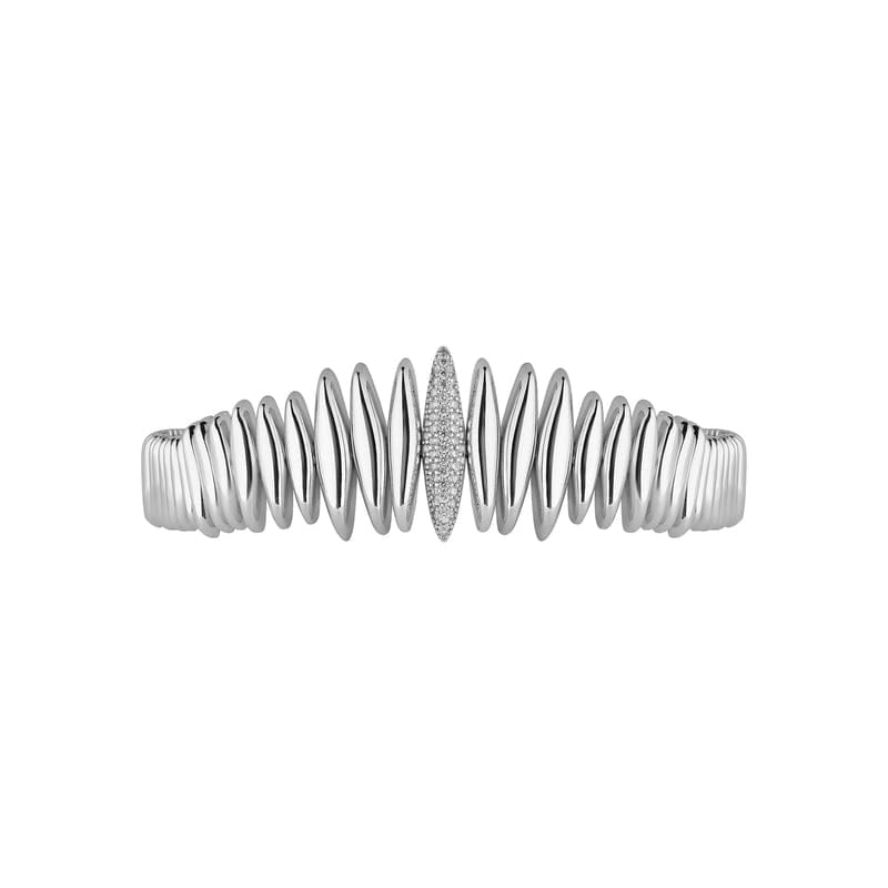 SAHRA SILVER CUFF NECKLACE
