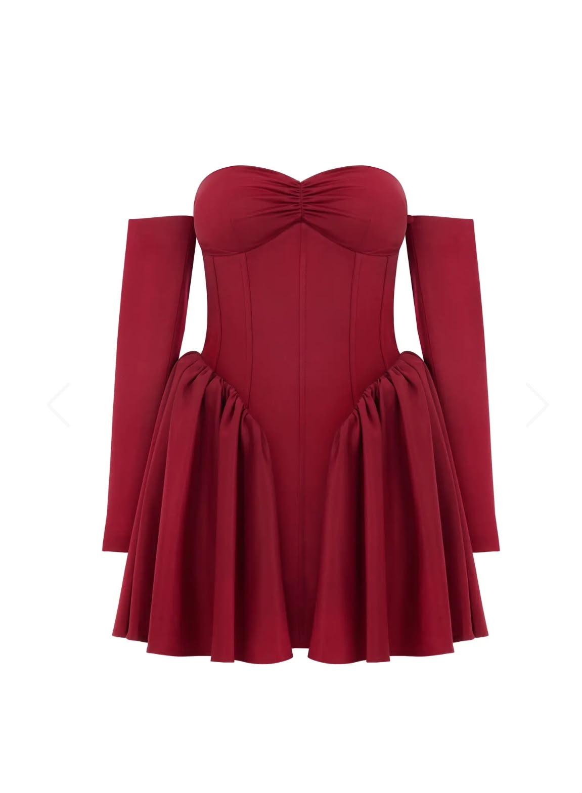 CANDELA BURGUNDY DRESS