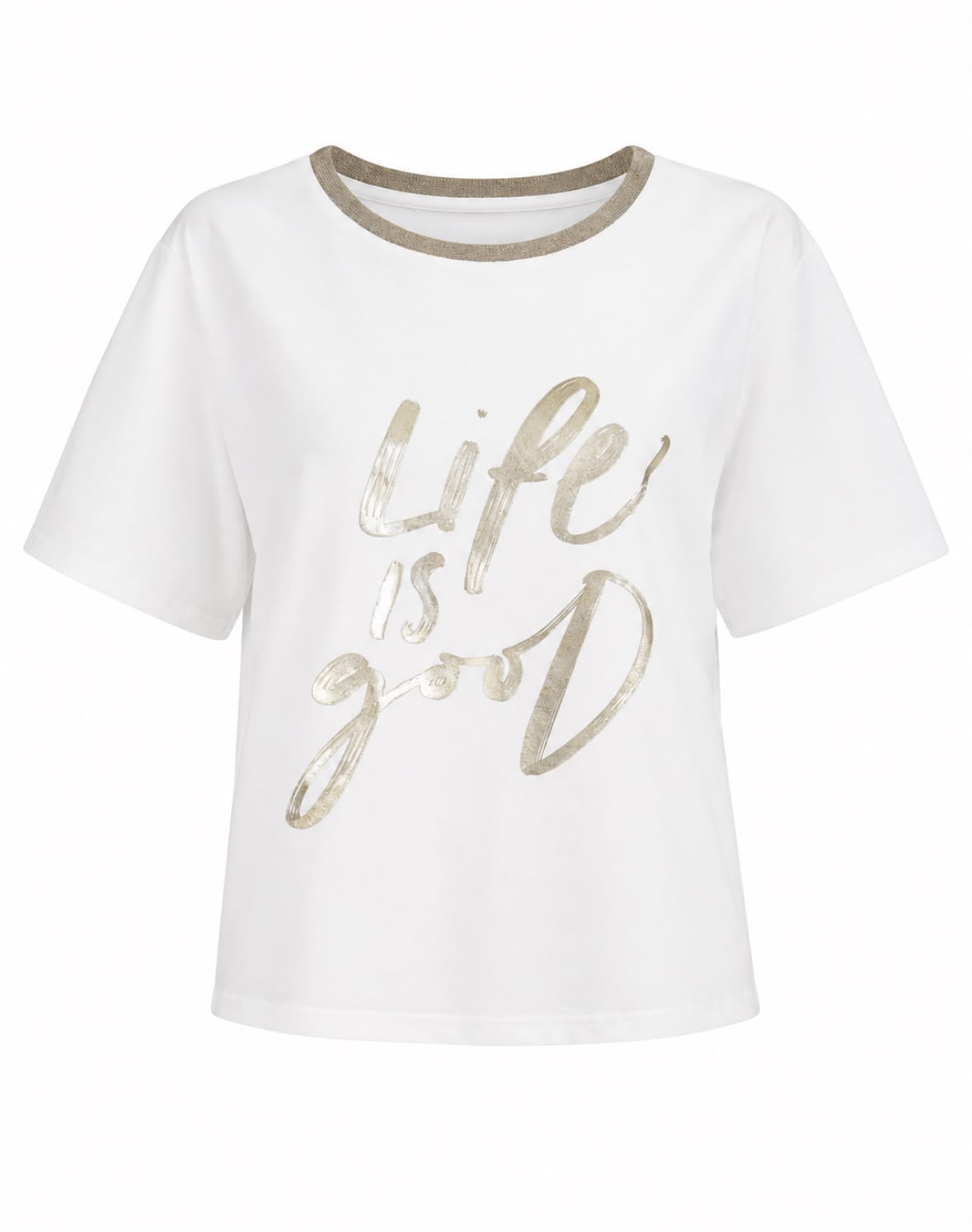 GOLD İŞLEMELİ T-SHIRT