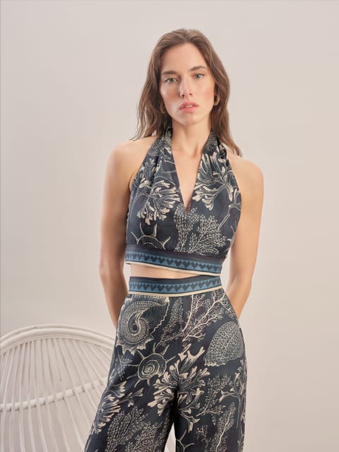 MARİNE CROP TOP