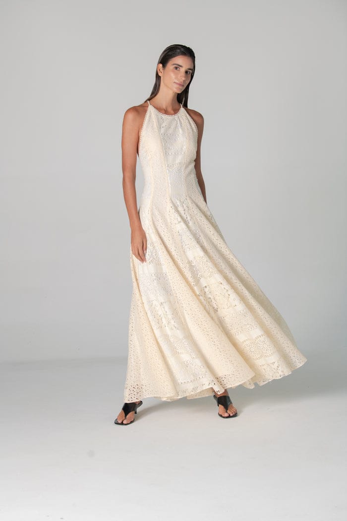 SAHRA DRESS-ECRU