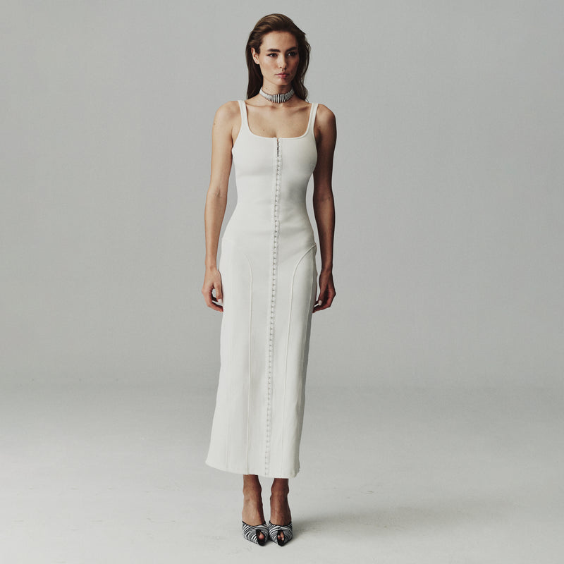 FIOLI DRESS-BEYAZ