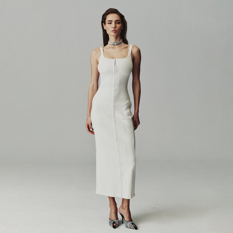 FIOLI DRESS-BEYAZ