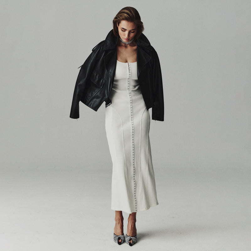 FIOLI DRESS-BEYAZ